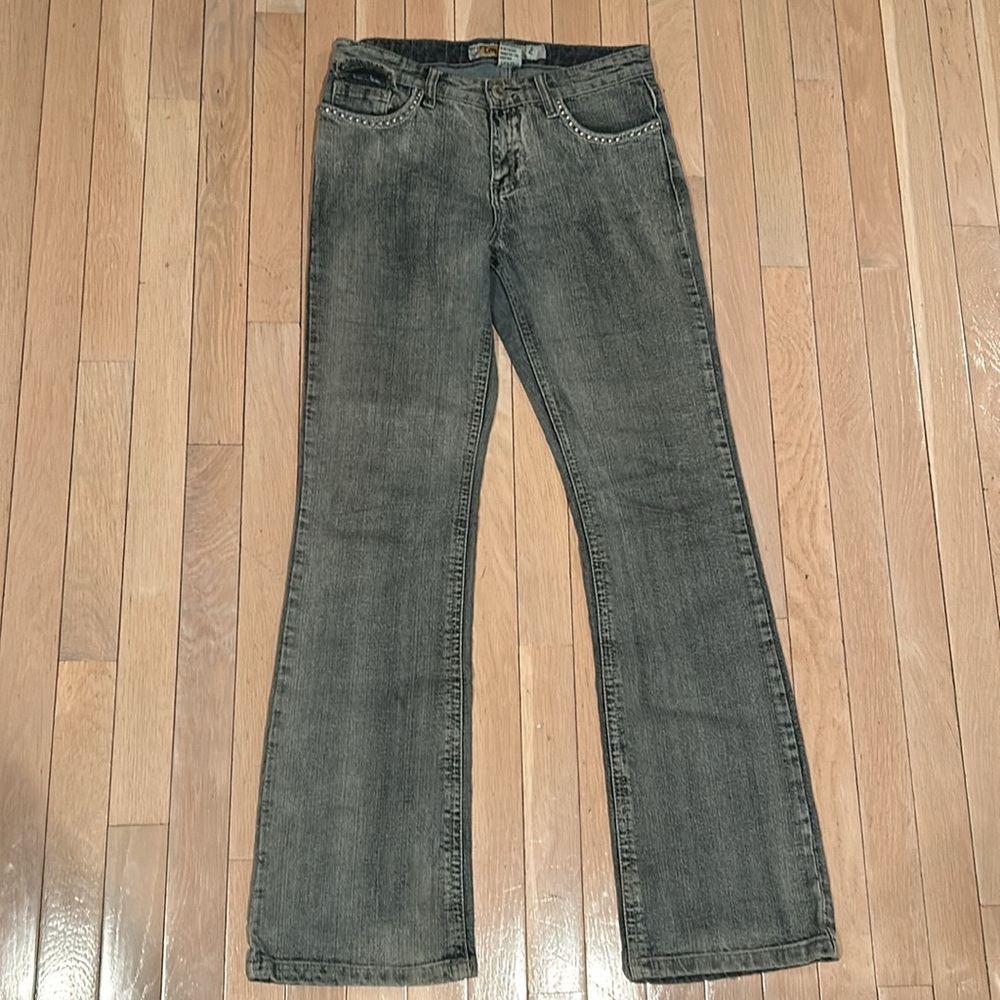 True People Mid Rise Straight Leg Jeans
